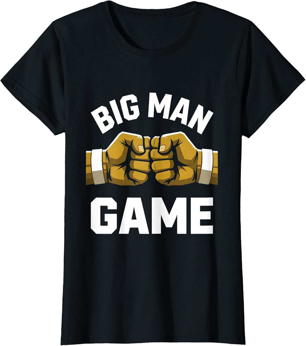 Women's Big Man Game Football Lineman Brotherhood Design T-Shirt - Black