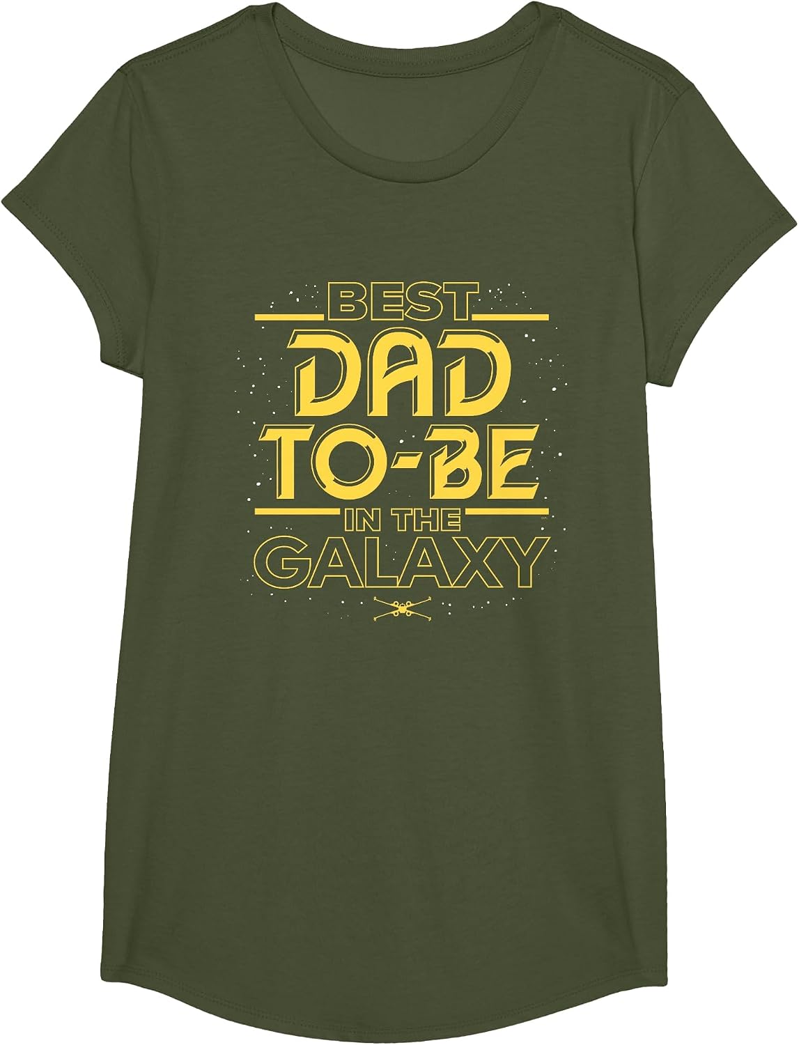 Star Wars Best Dad-to-Be in the Galaxy Birthday Father’s Day T-Shirt - Girls Olive Green