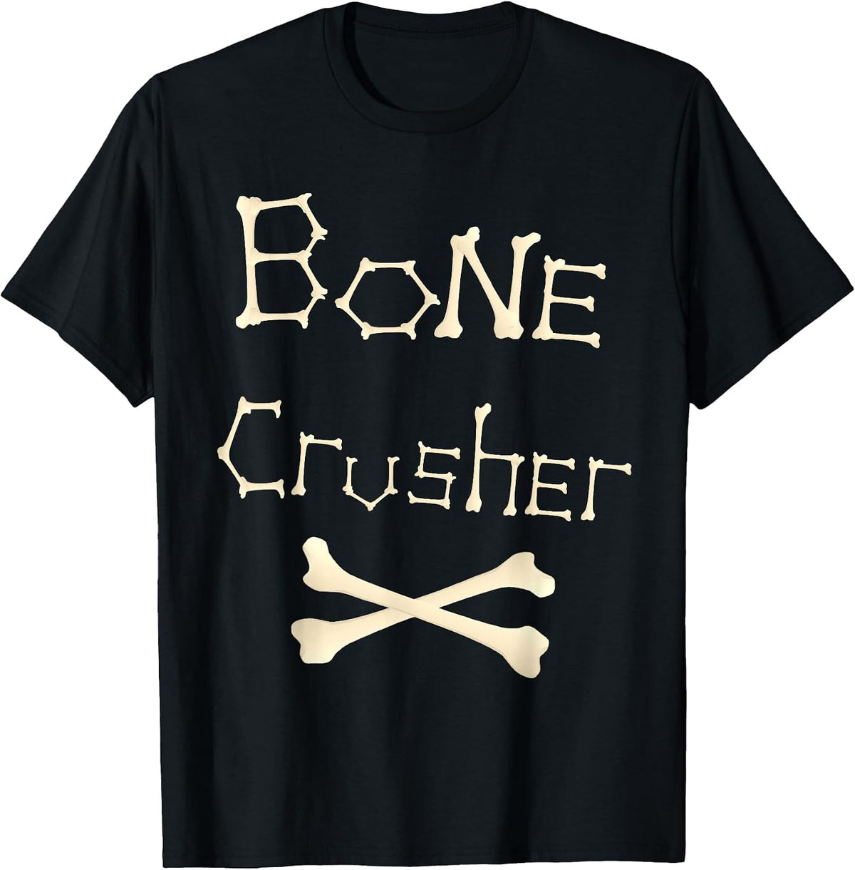 Bone Crusher Orthopaedic Surgeon Athlet Fighter Crossbones T-Shirt - Black