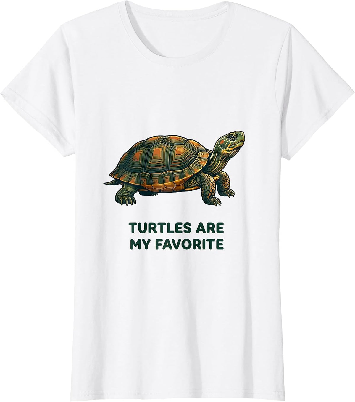 Turtles Are My Favorite Funny Turtle Lover Reptile Humor T-Shirt - White
