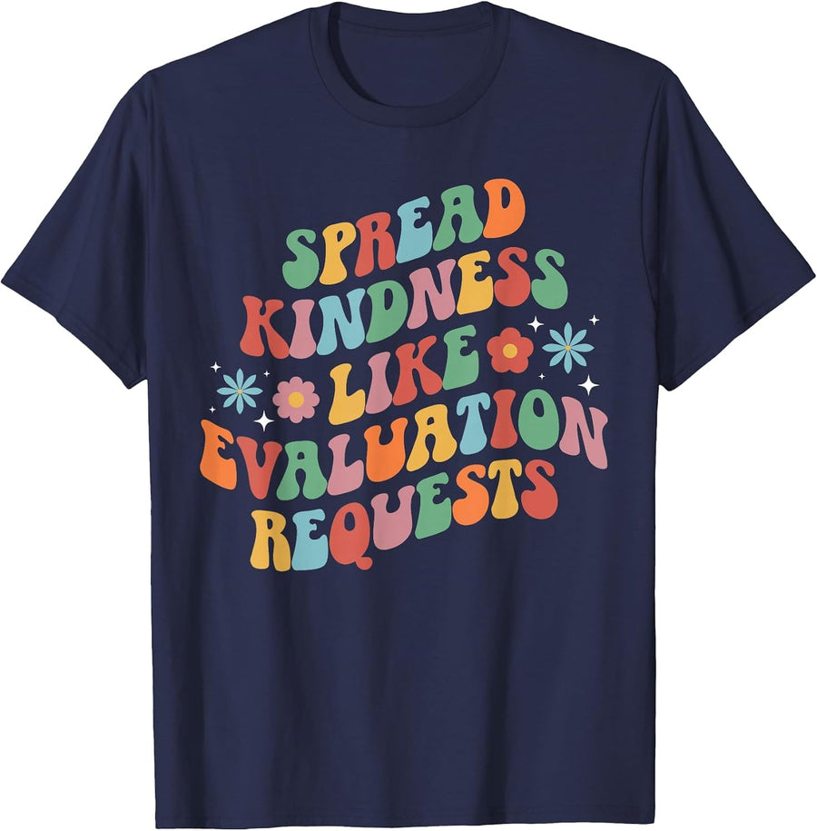 Spread Kindness School Psychologist School Psych T-Shirt - Navy Blue
