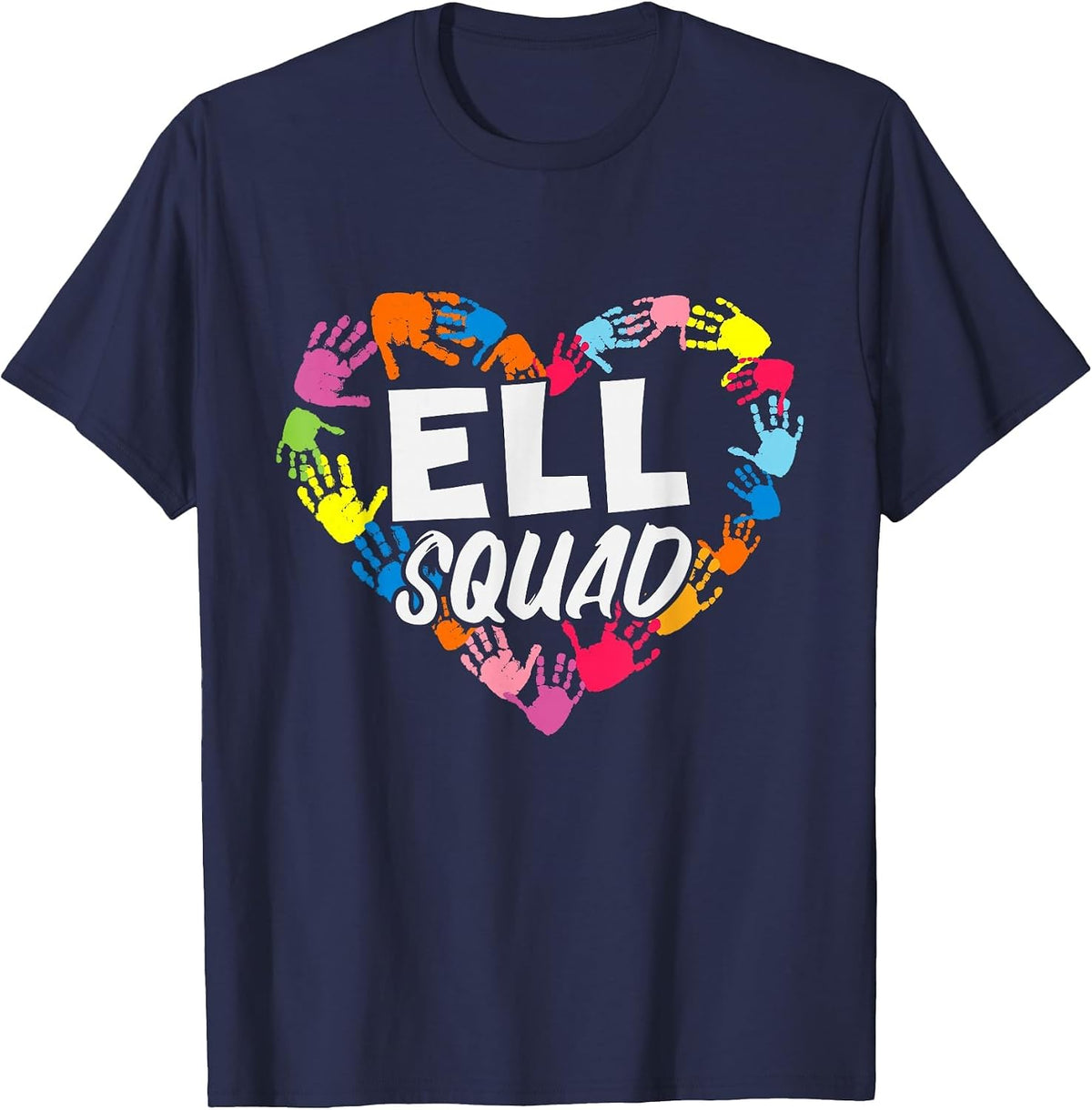 English Language Learner ELL Squad T-Shirt - Navy Blue