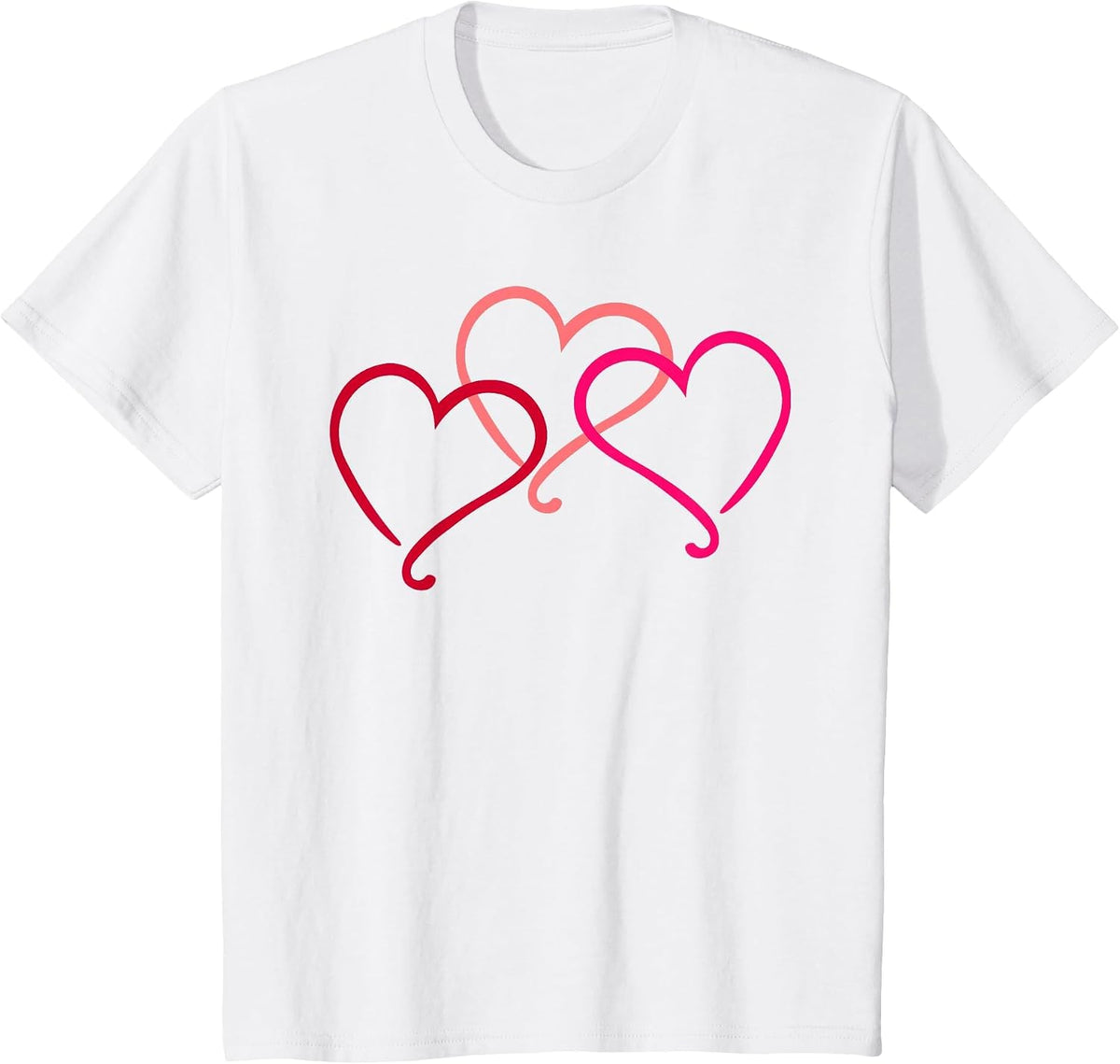 Three Hearts T-Shirt - White