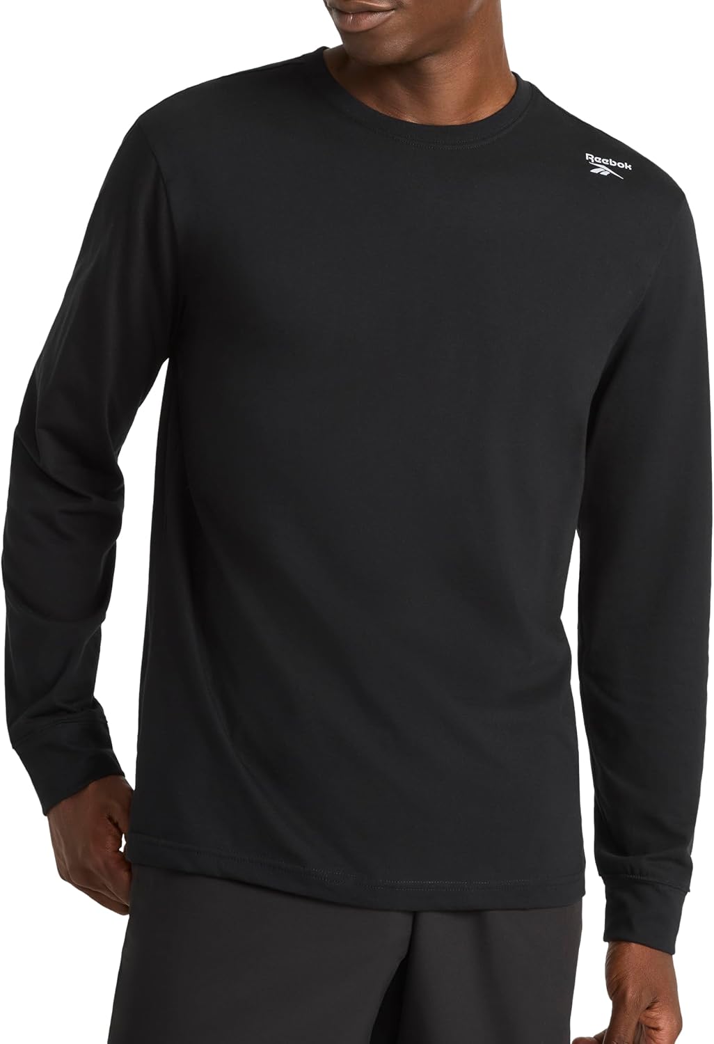 Reebok Men's Volt Long Sleeve Crewneck Top - Black