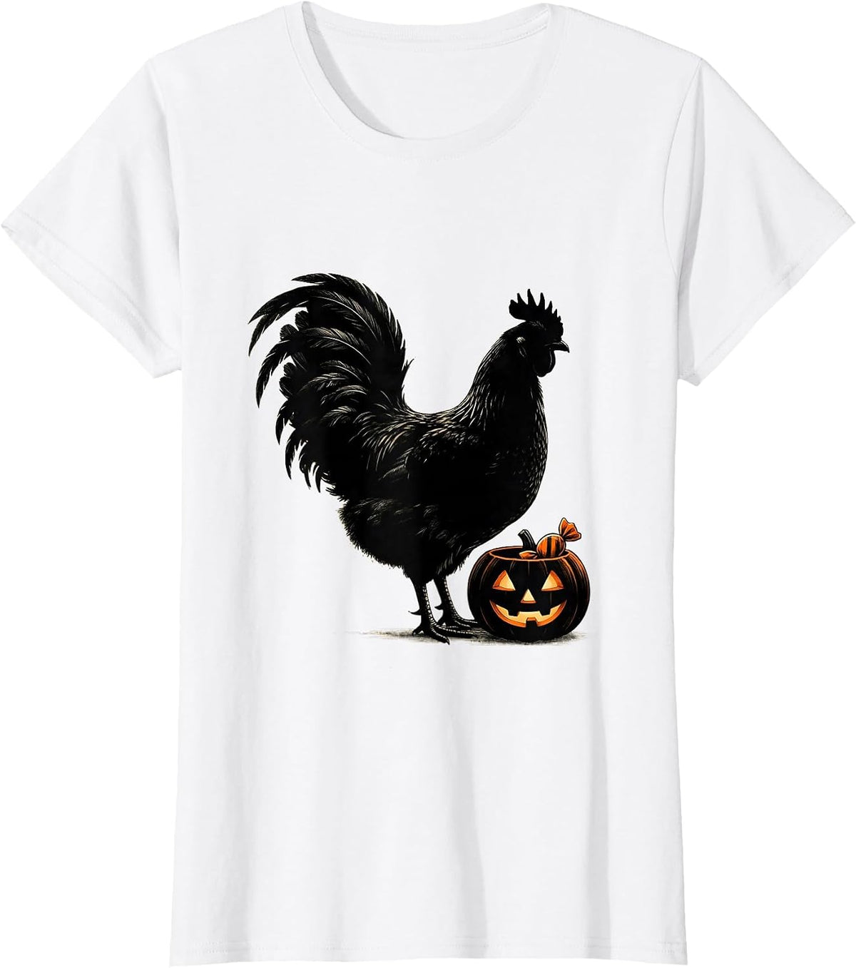 Chick Bat-Wing Hen Halloween Chicken Lover Costume T-Shirt - White