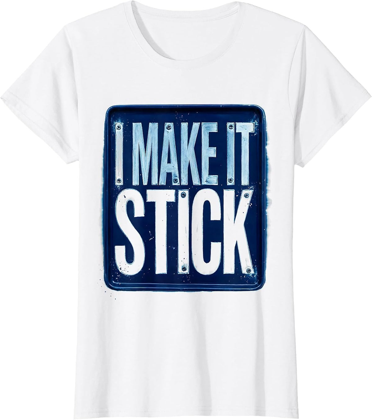 I Make It Stick Welder Graphic Design T-Shirt - White