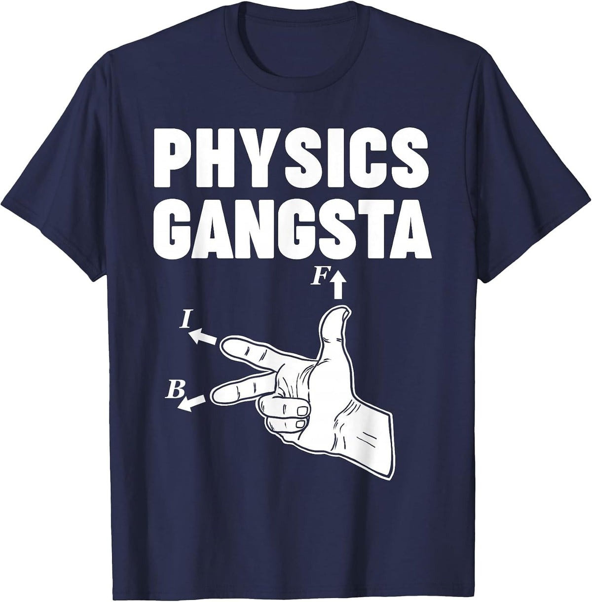 Physics Gangsta T-Shirt - Navy Blue