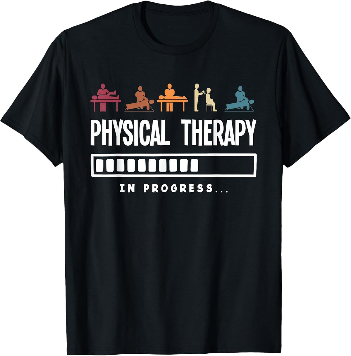 PTA Physical Therapy Assistant Physical Therapy Patient T-Shirt - Black
