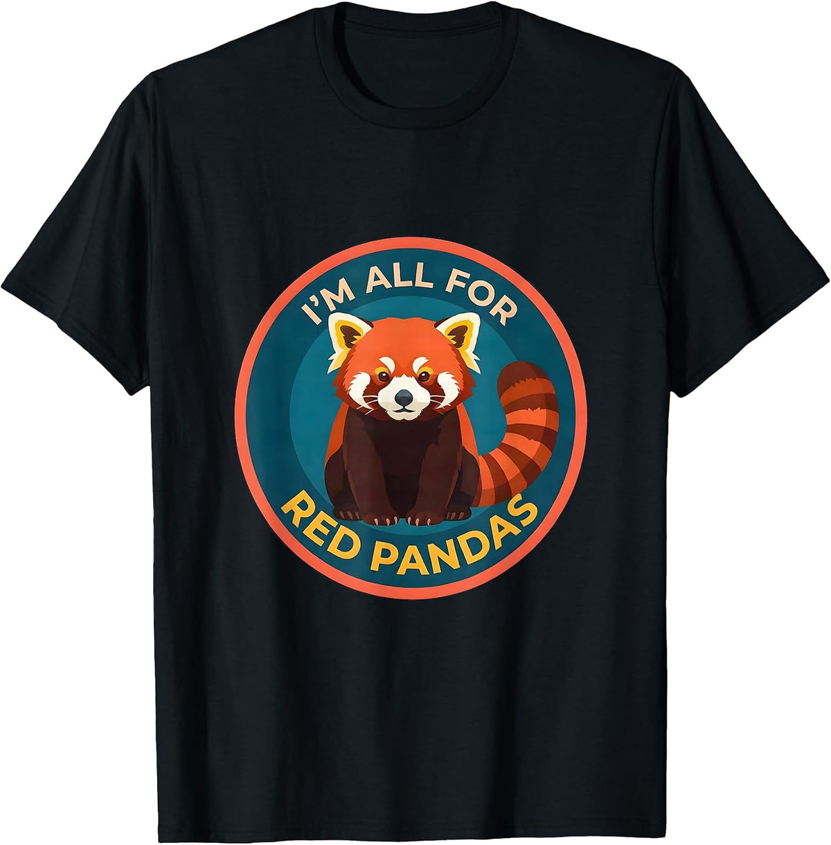 Men's I’m All For Red Pandas Cute Red Panda Lover Gift T-Shirt - Black