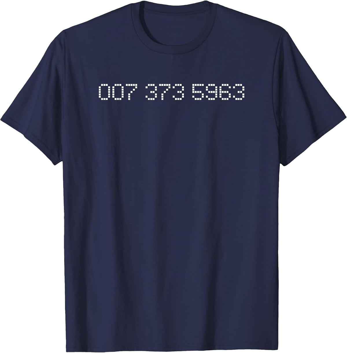 007 373 5963 - Famous 90s Video Game Codes T-Shirt T-Shirt - Navy Blue