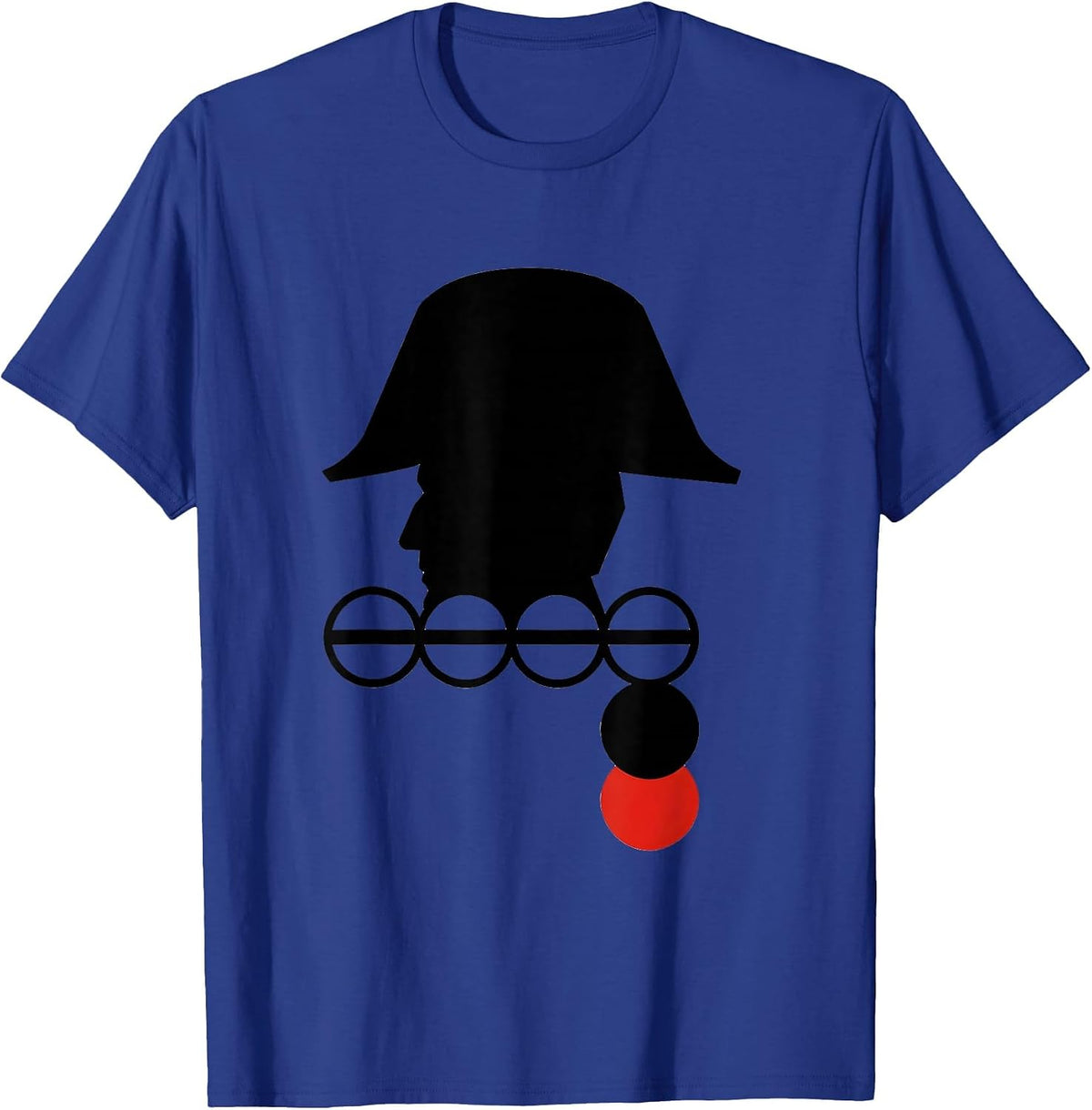 Men's Napoleon Bonaparte Campaign Markers Military History Humor T-Shirt - Royal Blue