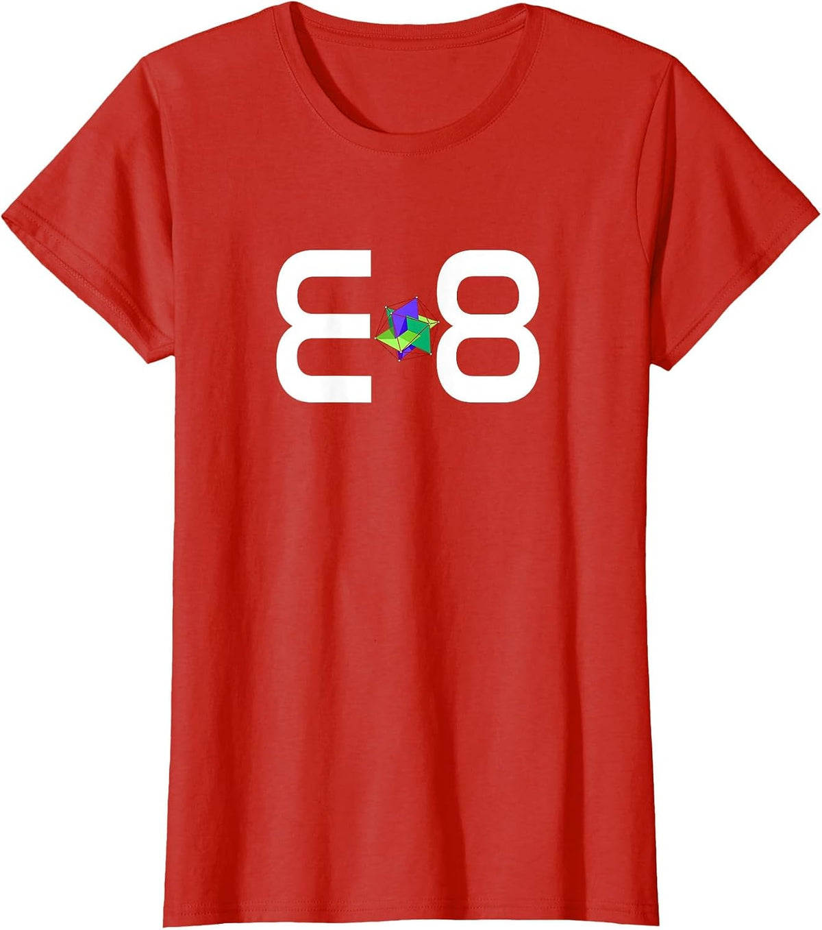 E8 Simulation Physics Science T-Shirt - Red