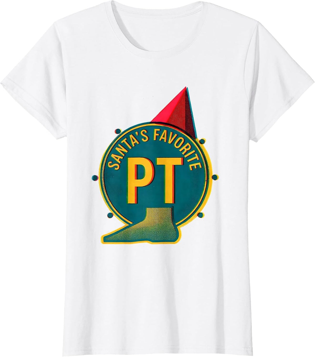 Santa's Favorite PT Funny Physical Therapy Therapist T-Shirt - White