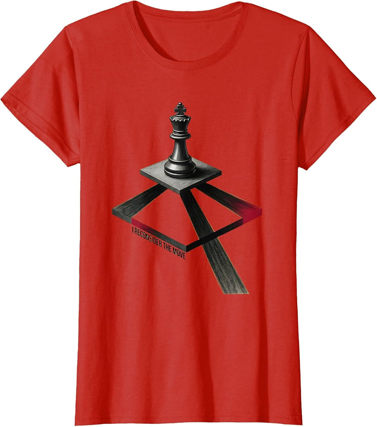 I Reconsider The Move Funny Chess Player Humor Chess Club T-Shirt - Red
