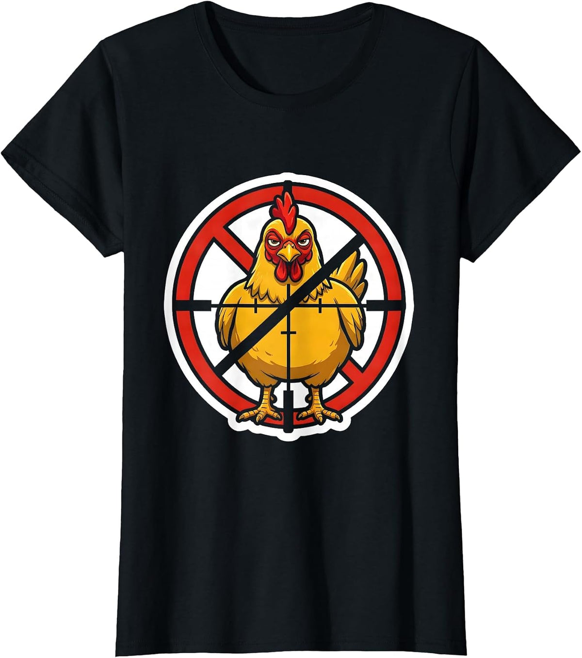 Chicken Butt Funny Chicken Lover Gift T-Shirt - Black