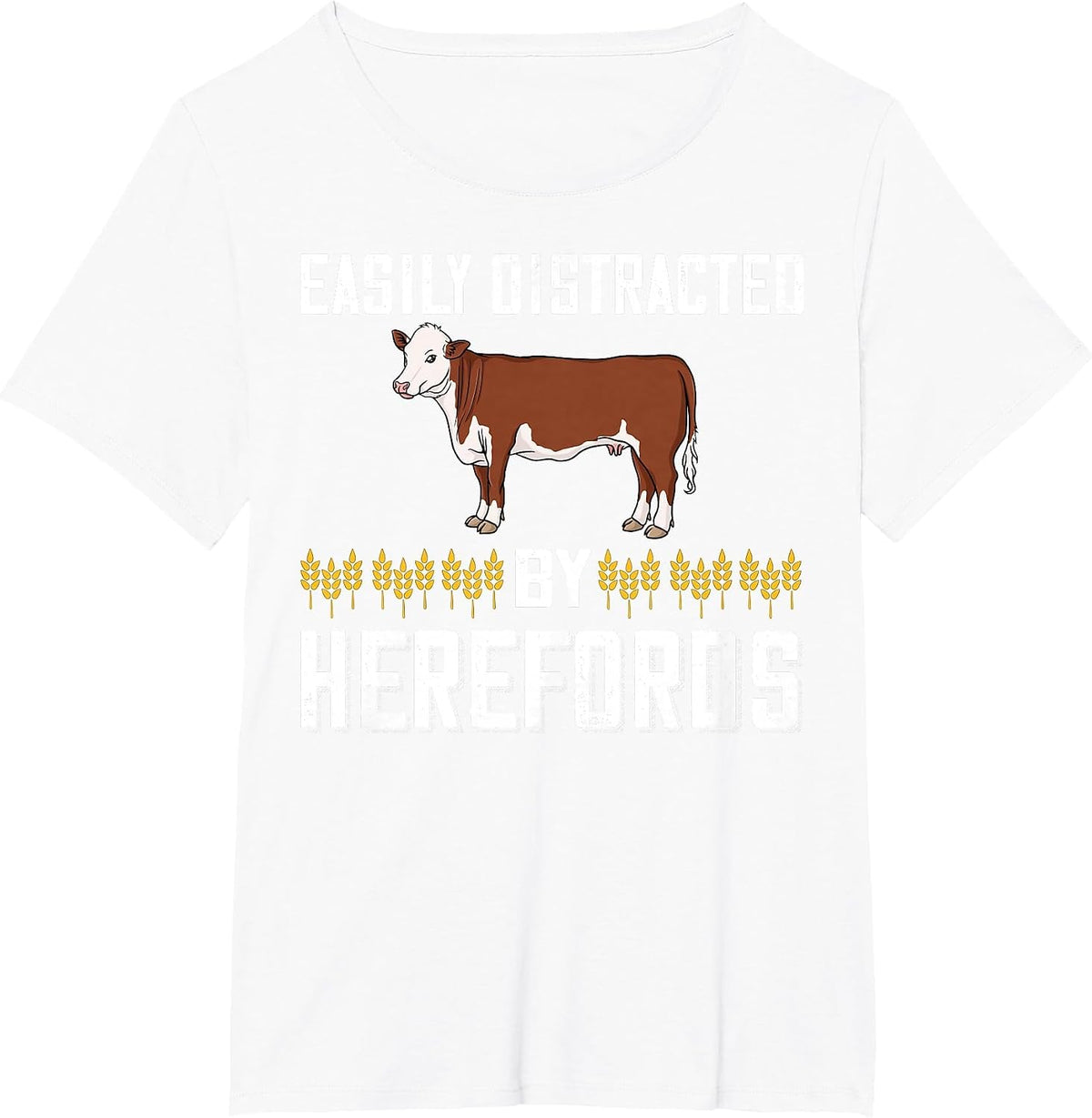 Hereford Bull Beef Farm T-Shirt - White