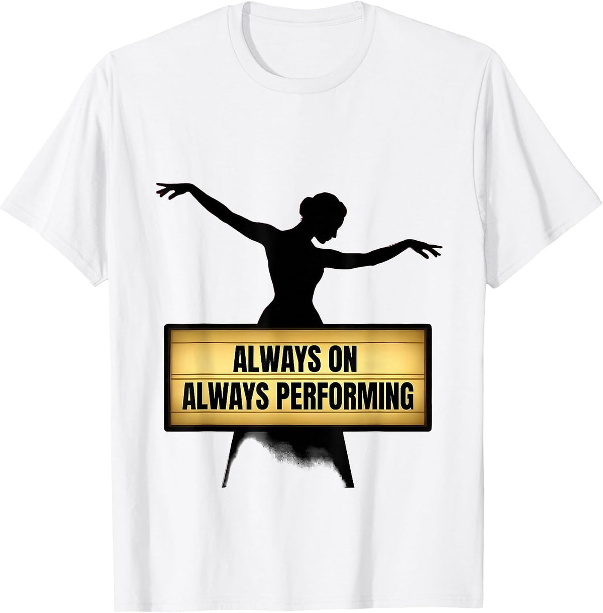 Men's Baby Thats Show Business Always Performing Design T-Shirt - White