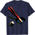 Clean My Shaft Funny Billiards Player Pool Humor T-Shirt - Navy Blue