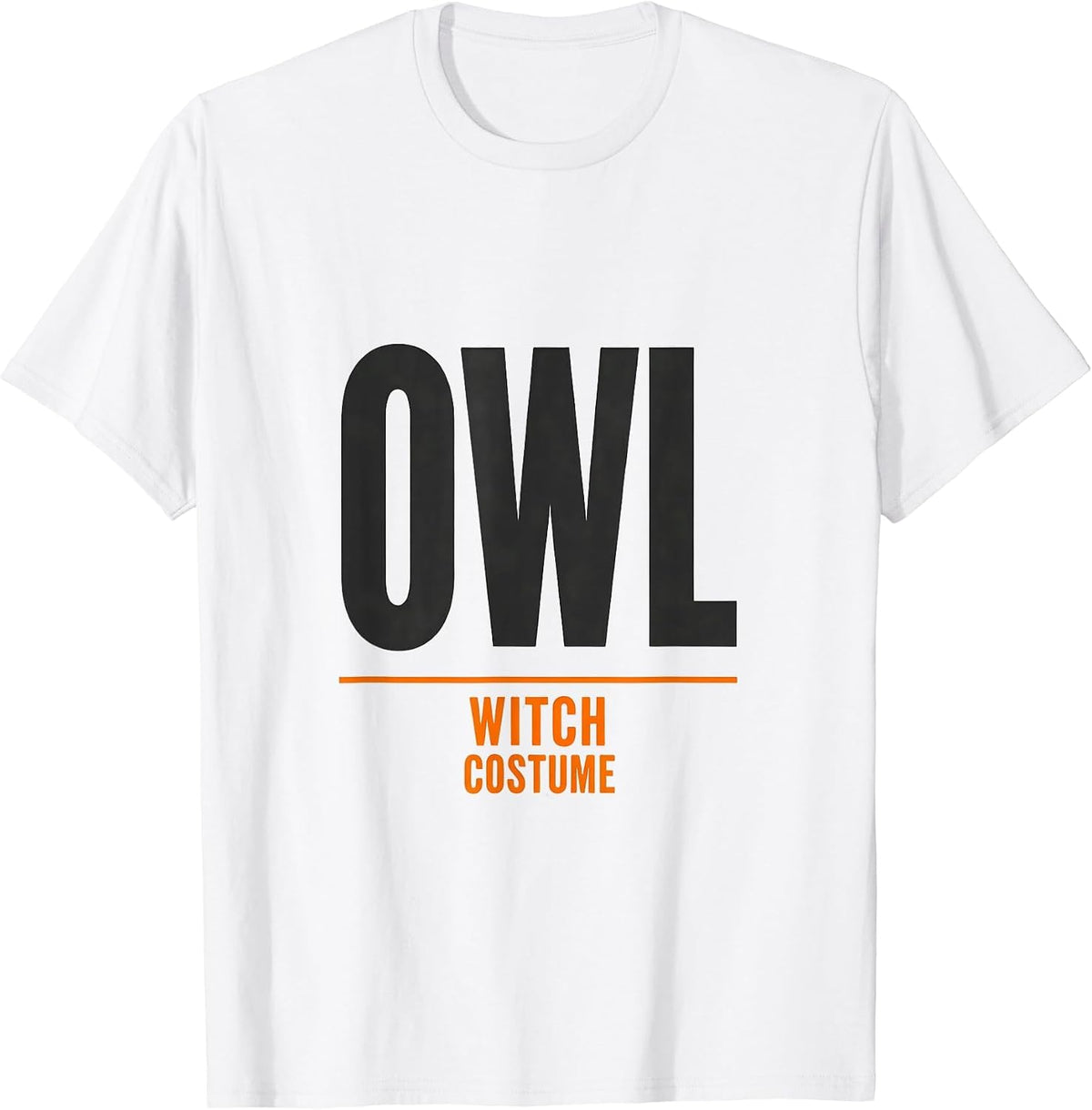 Men's Owl Witch Costume Minimalist Halloween Animal Lover T-Shirt - White