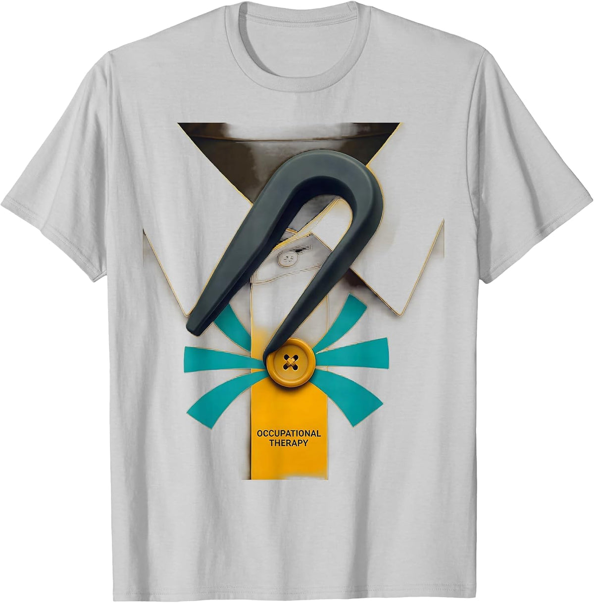 Men's Occupational Therapy Midcentury Modern OT Practitioner Retro T-Shirt - Silver Grey
