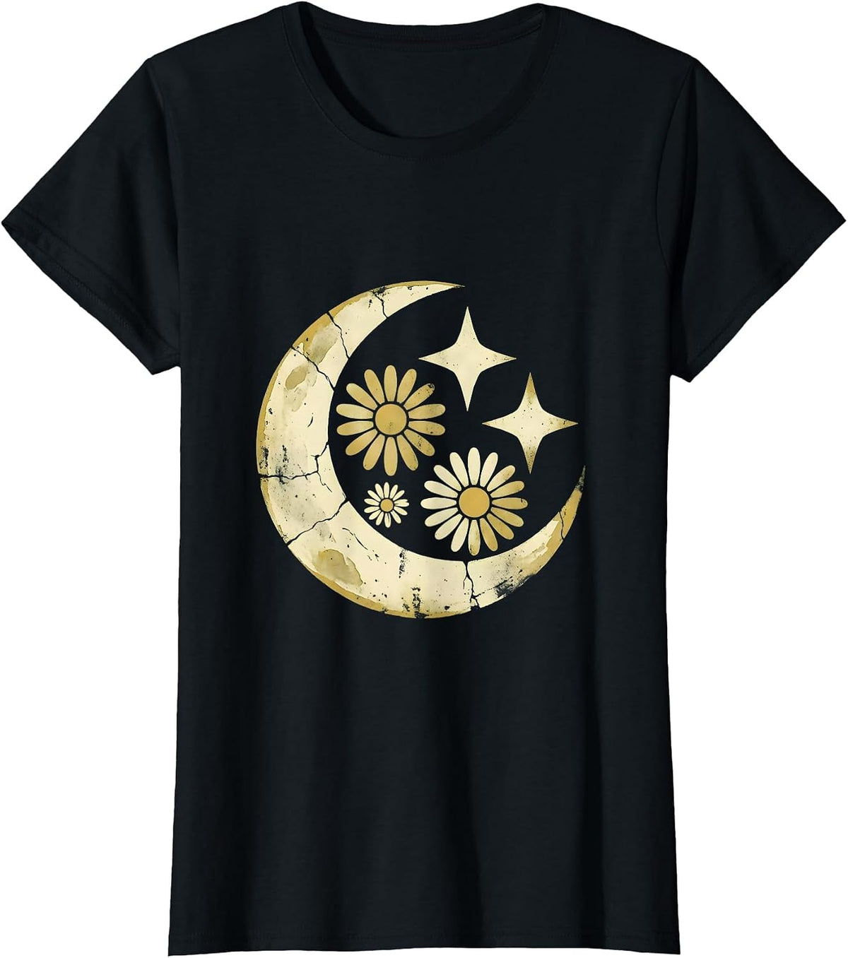 Women's Stone Archway Climbing Roses Faith Graphic T-Shirt - Black