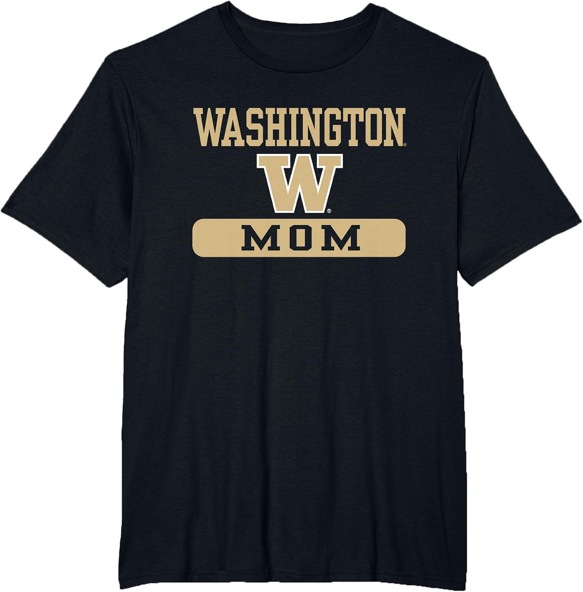 Washington Huskies Mom Officially Licensed T-Shirt - Black