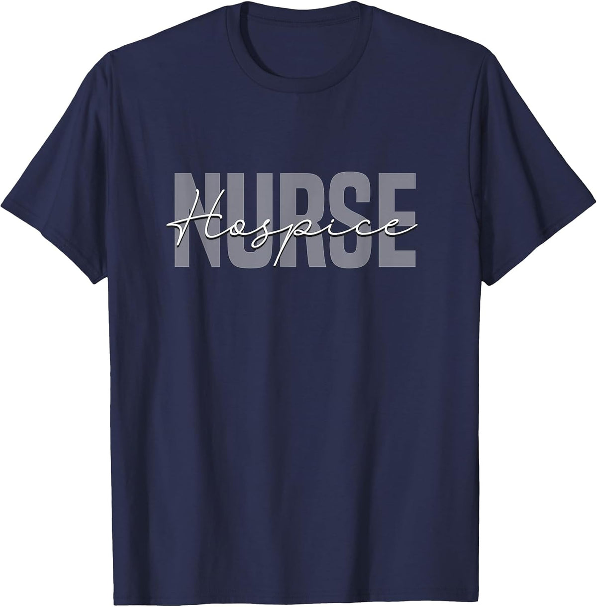 Vintage Hospice Nurse Doctor Graduation Medical Nursing RN T-Shirt - Navy Blue