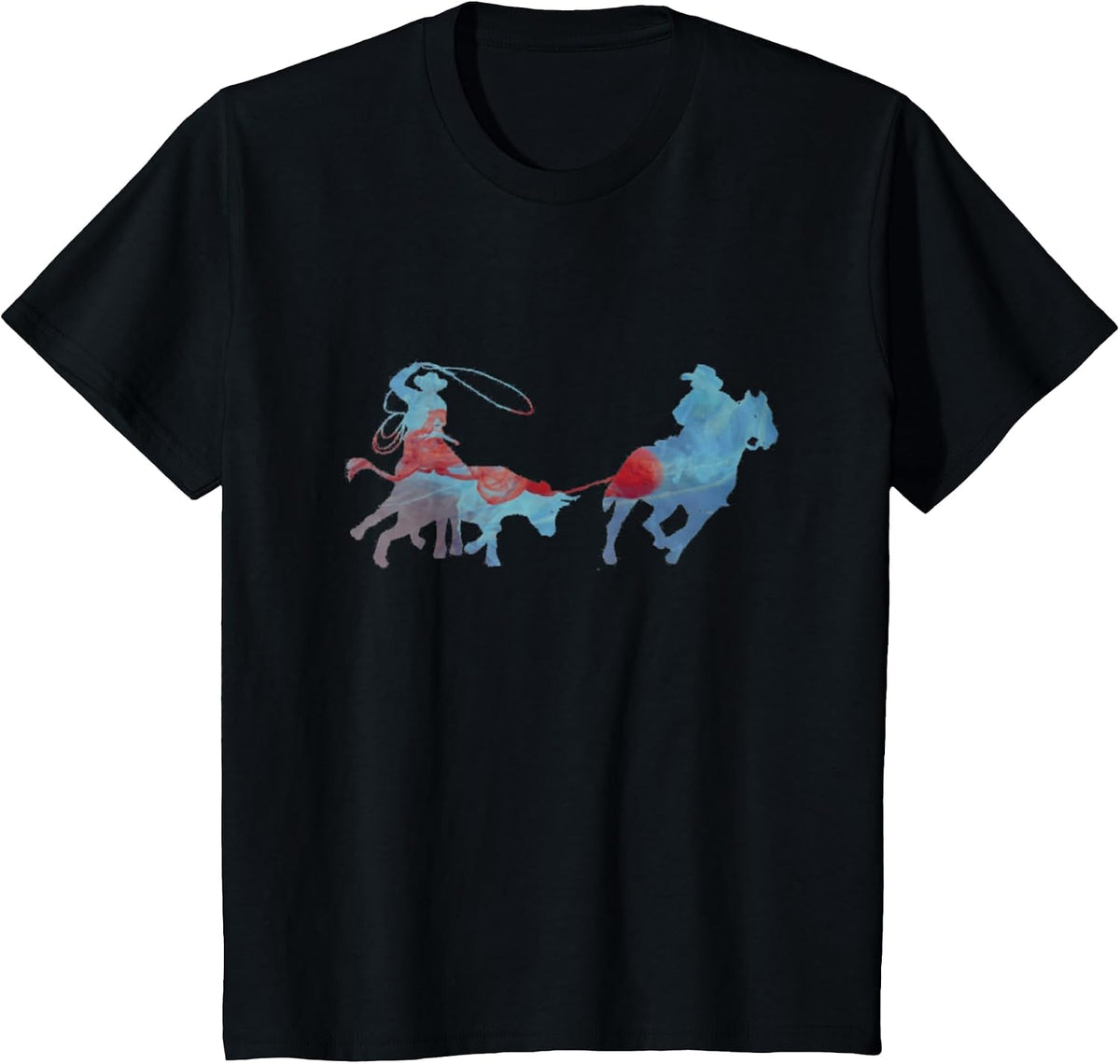 Team Roping T-Shirt - Black