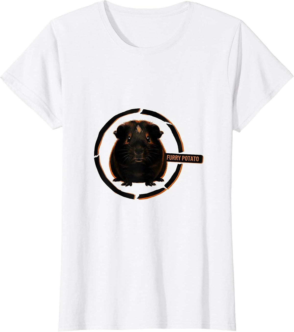 Furry Potato Funny Animal Meme Nickname Sarcastic Animal T-Shirt - White