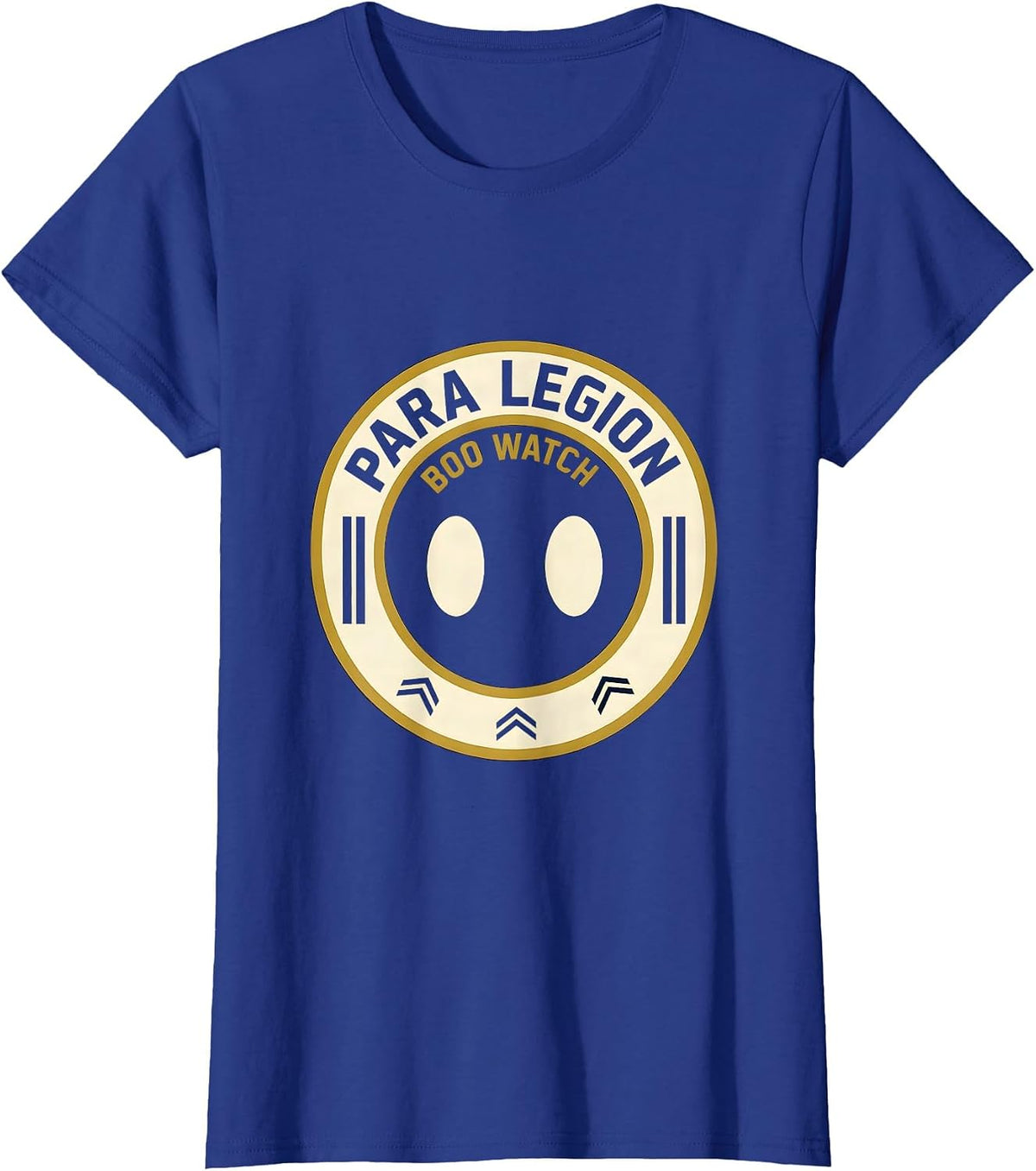 Women's Para Legion Boo Watch Sports Paraeducator Halloween Ghost T-Shirt - Royal Blue