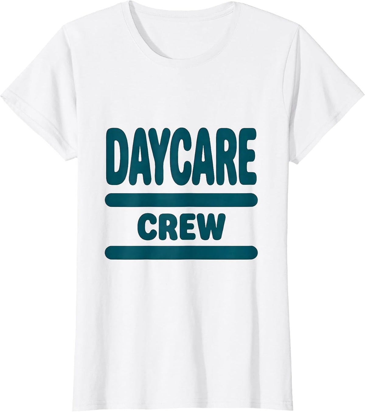 Women's Daycare Crew Childcare Provider Staff Team Teacher T-Shirt - White