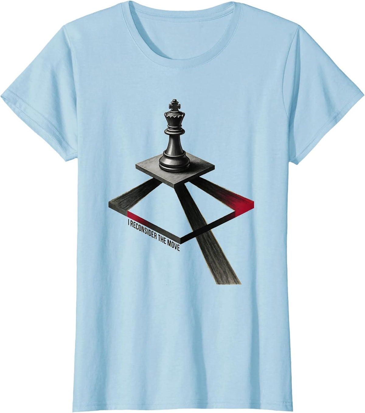 I Reconsider The Move Funny Chess Player Humor Chess Club T-Shirt - Baby Blue