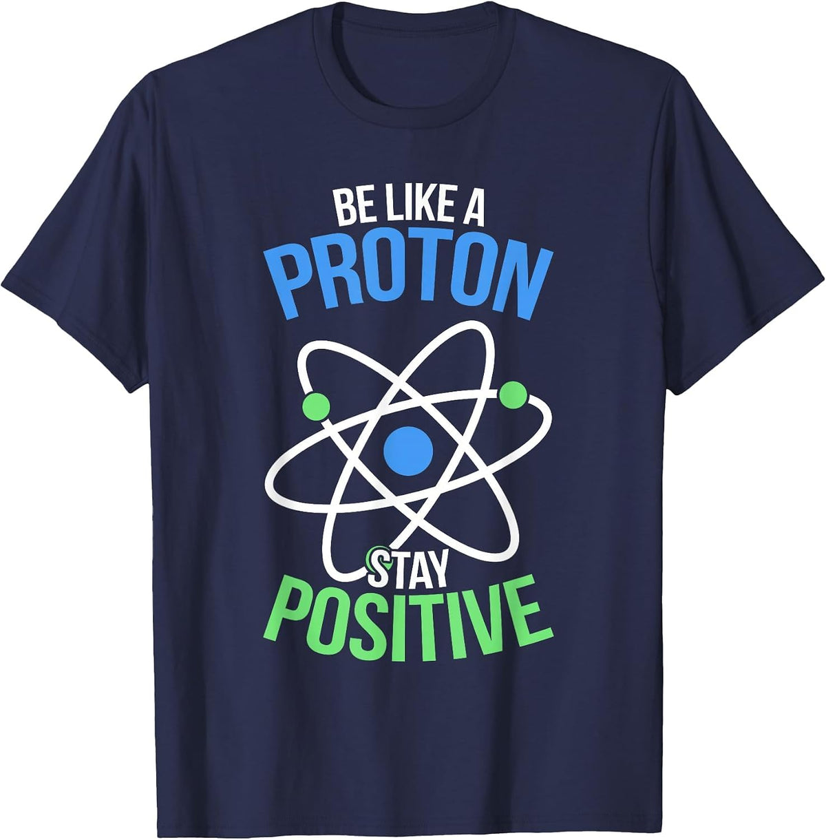 Chemistry Physics Physicist Sciens Morons Atom Electron T-Shirt - Navy Blue