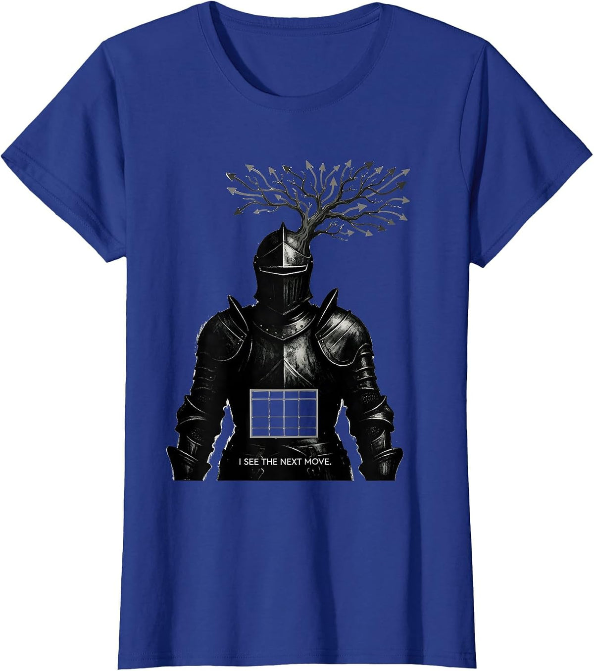 Women's I See The Next Move Funny Chess Player Chess Lover Gift T-Shirt - Royal Blue
