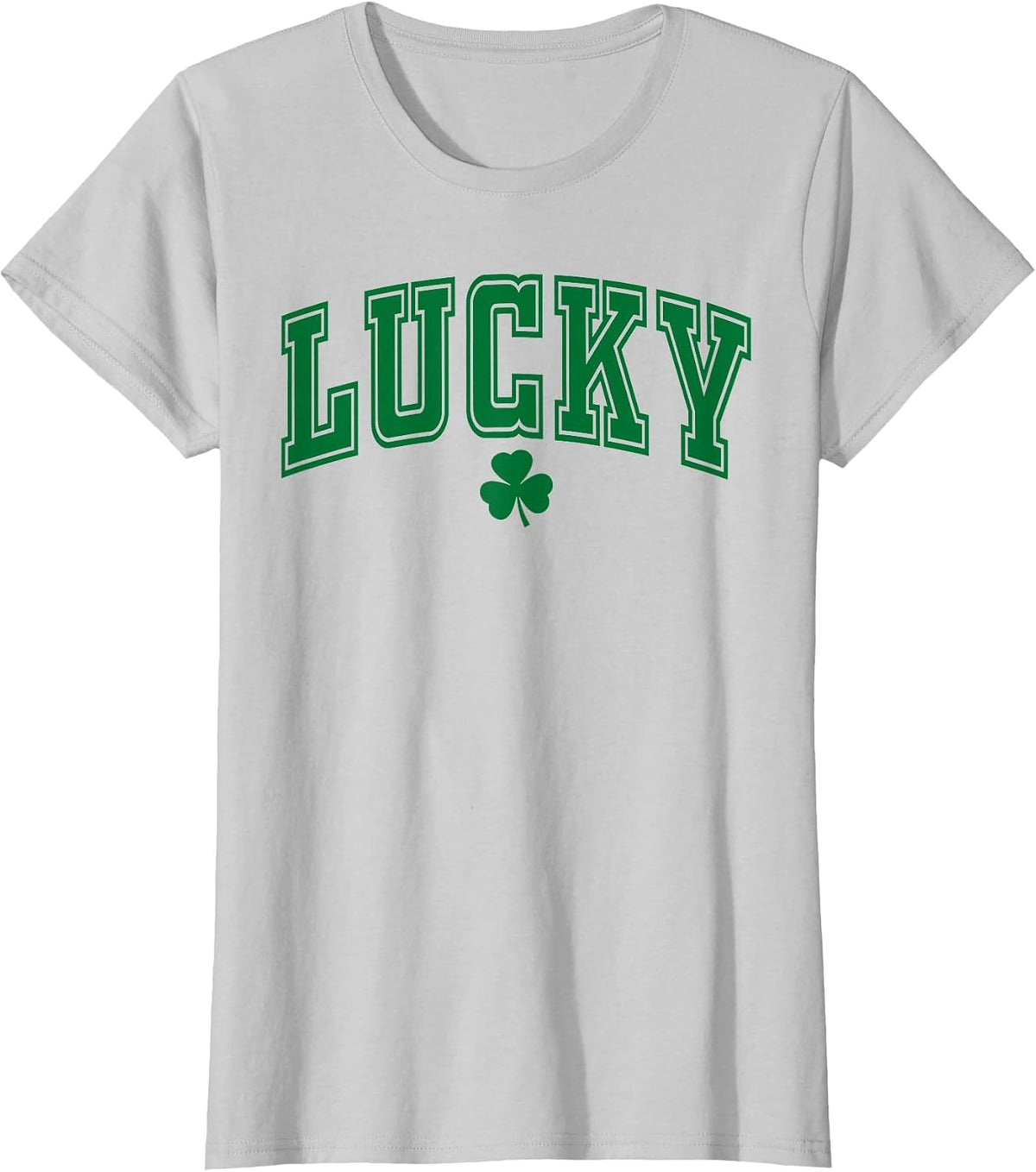 St Pattys Day Lucky Shamrock St. Patrick's Day Men Women T-Shirt - Silver Grey