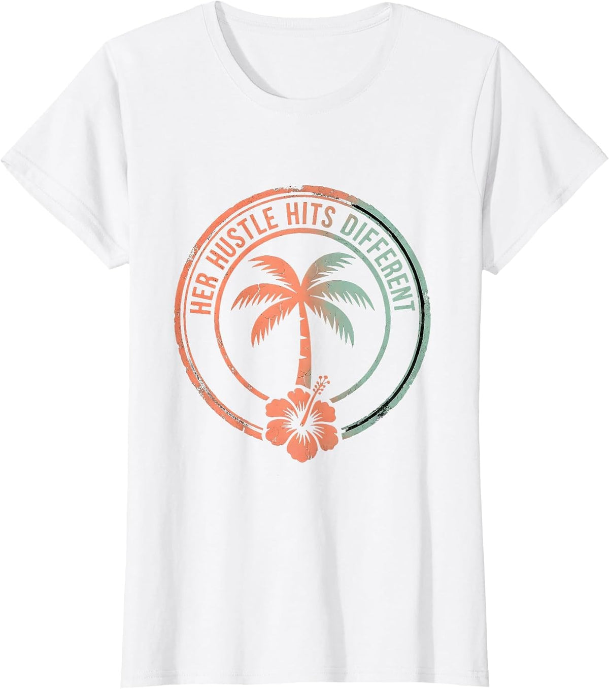 Her Hustle Hits Different Labor Day Design T-Shirt - White