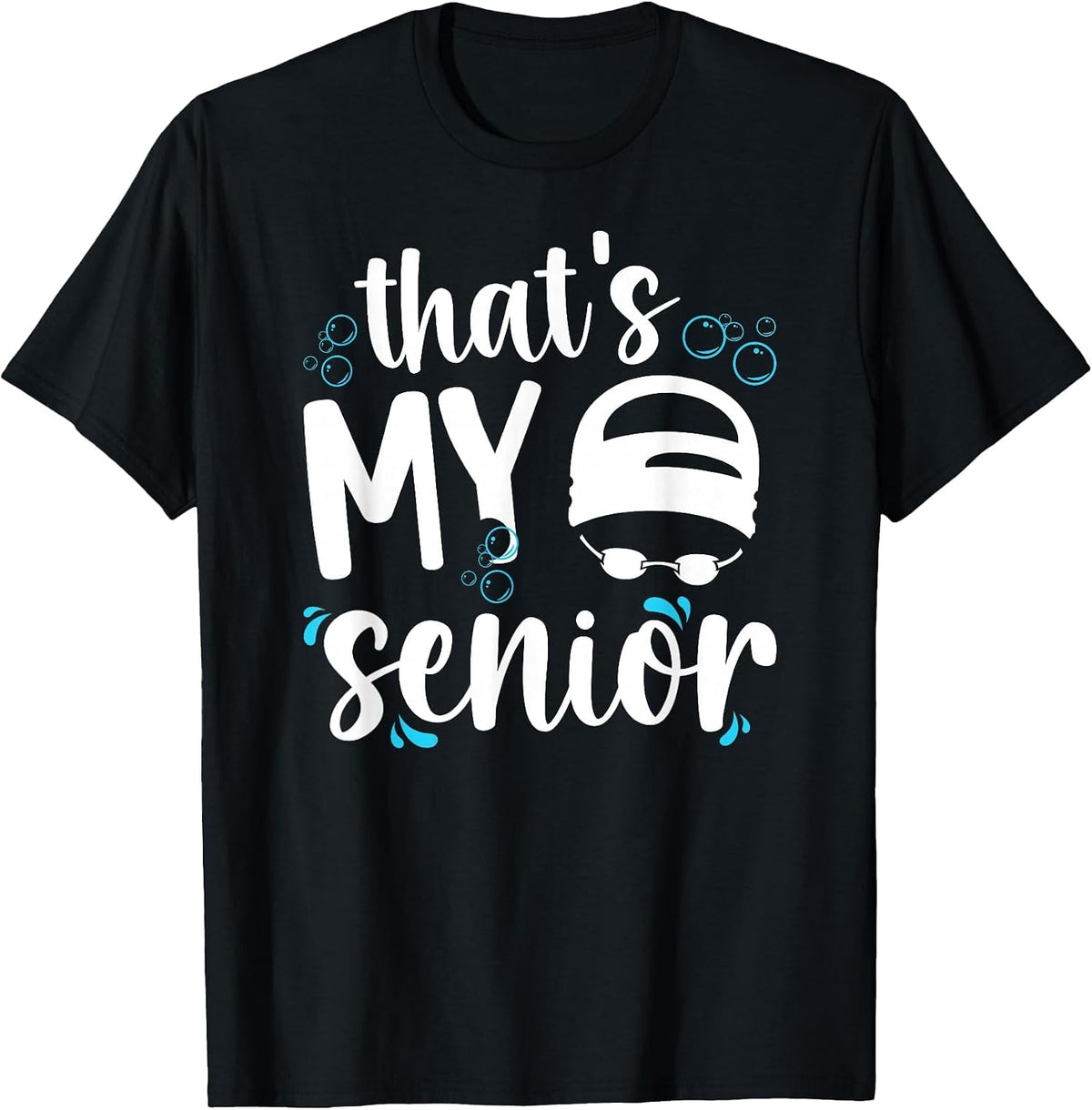 That's My Swim Senior Mom 2026 Swimming Senior Mama 2026 T-Shirt - Black