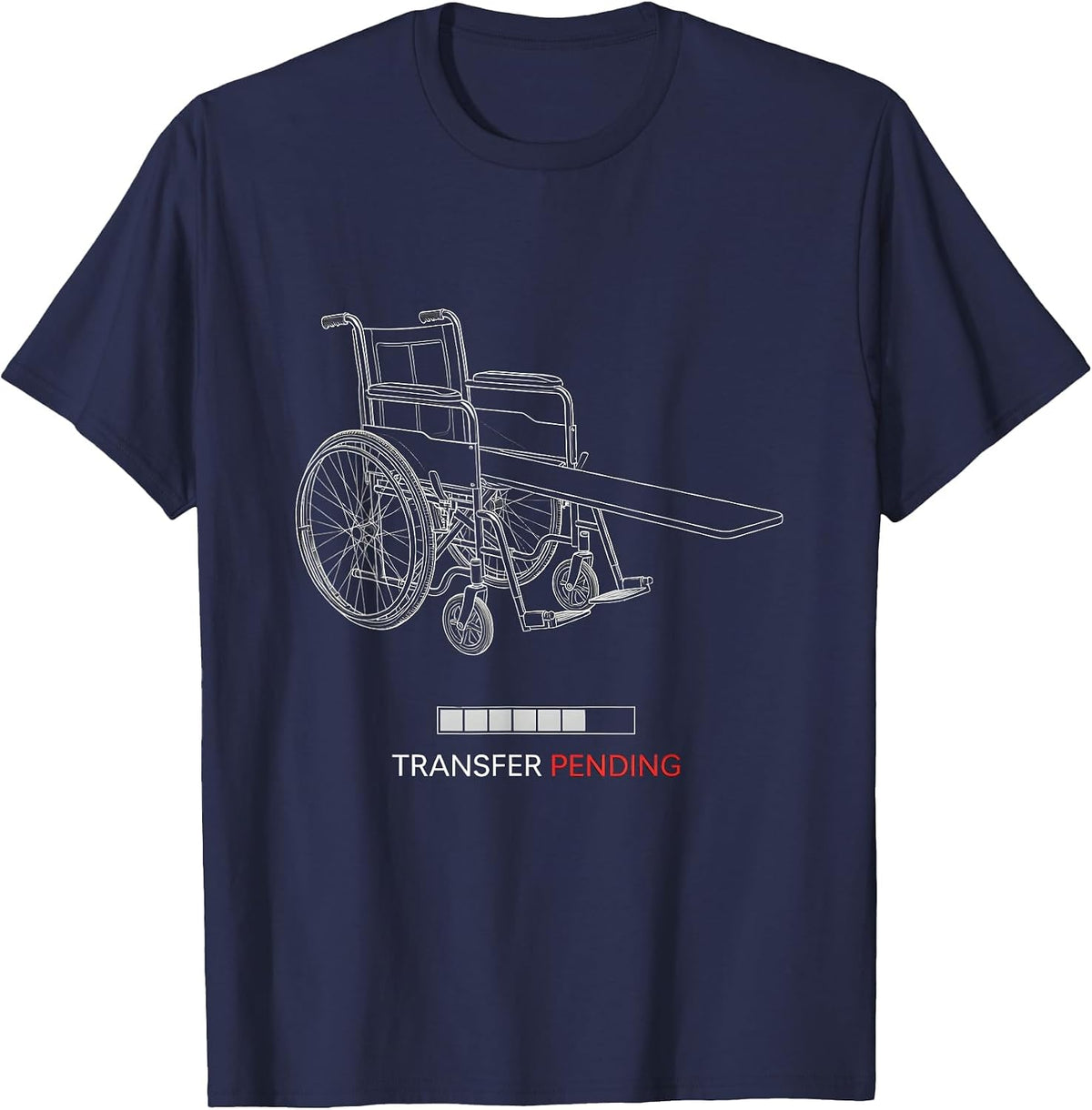 Transfer Pending Funny Physical Therapy PT OT Gift T-Shirt - Navy Blue