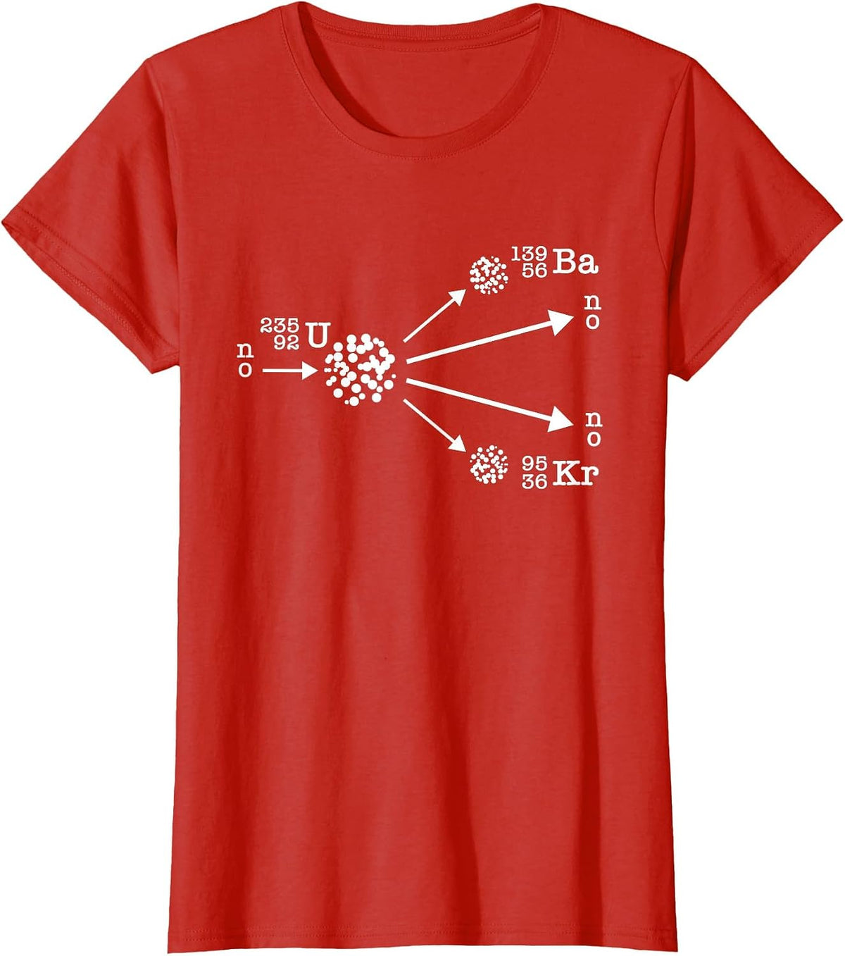 Nuclear Fission Nuclear Physicist Cool Energy Physics T-Shirt - Red