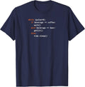 Funny Python Code Tshirt T-Shirt - Navy Blue