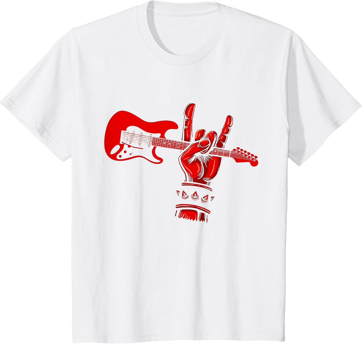 Heavy Metal Clothing Death Metal Hard Rock 'n' Roll T-Shirt - White