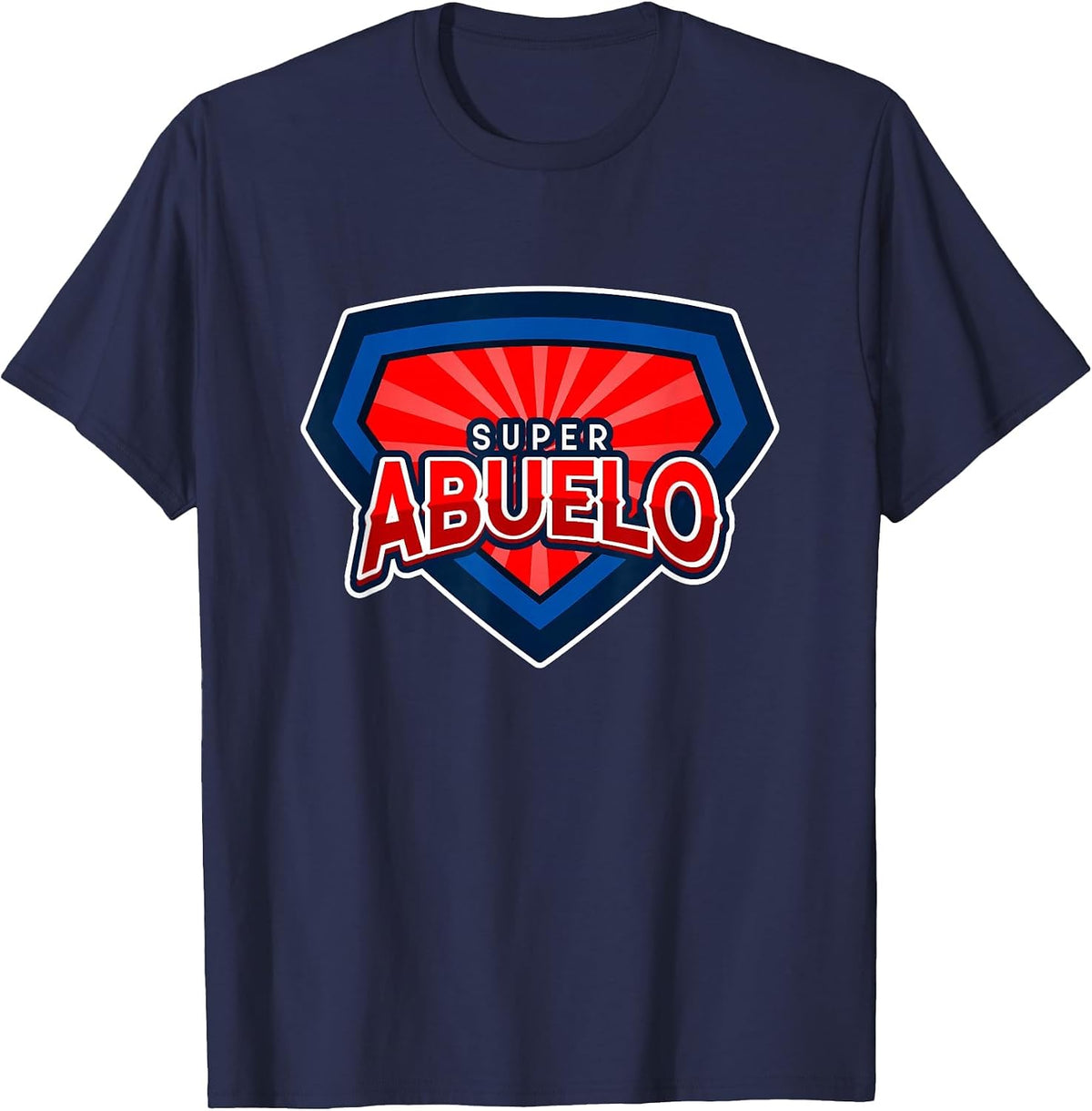Super Abuelo Spanish Grandpa Funny Hero T-Shirt - Navy Blue