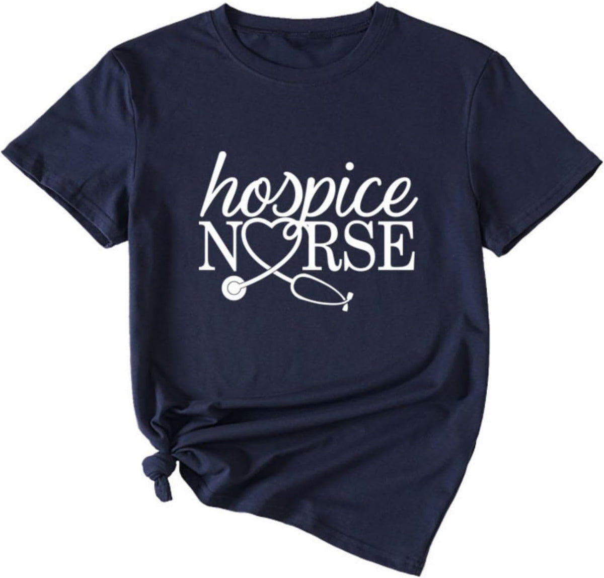 Hospice Nurse Shirt Hospice Registered Nurse T-Shirt Womens Nursing School Tee Registered Nurse Appreciation Tee - Navy