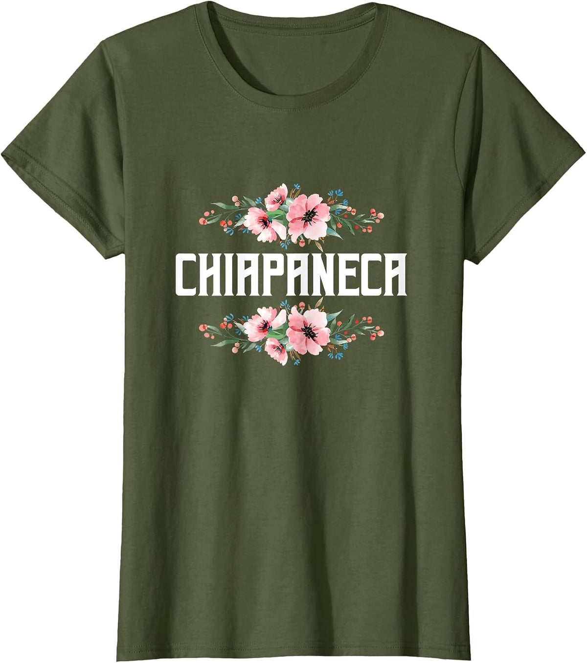 Chiapaneca. Chiapas México T-Shirt - Olive Green