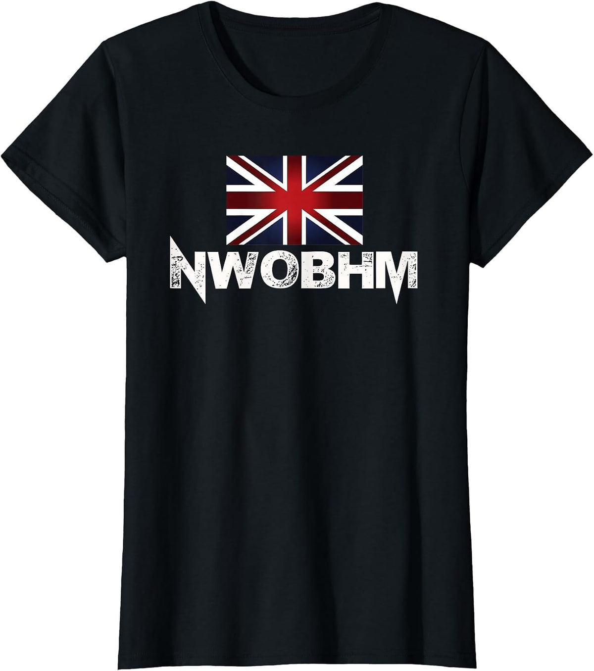 NWOBHM T-Shirt (New Wave of British Heavy Metal) T-Shirt - Black