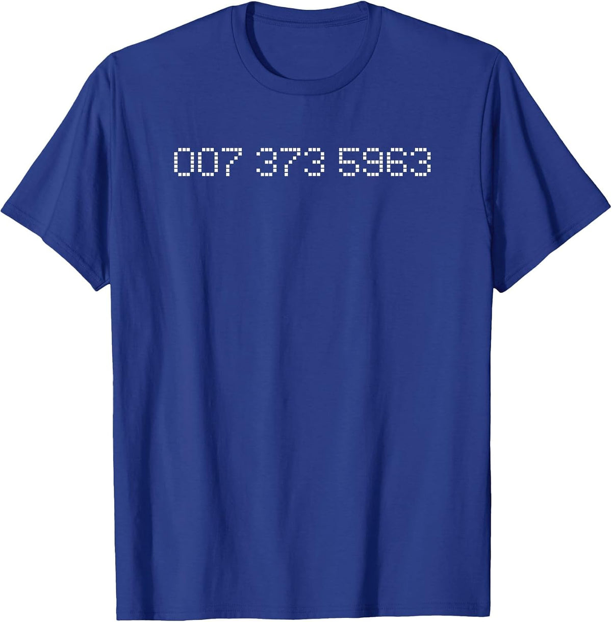 007 373 5963 - Famous 90s Video Game Codes T-Shirt T-Shirt - Royal Blue