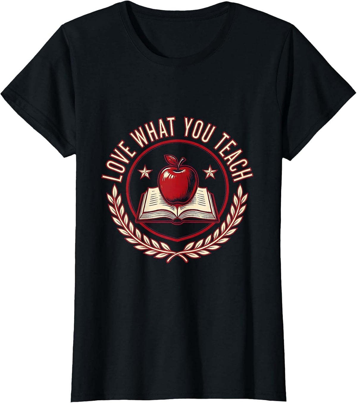 Love What You Teach Elementary Teacher Design T-Shirt - Black