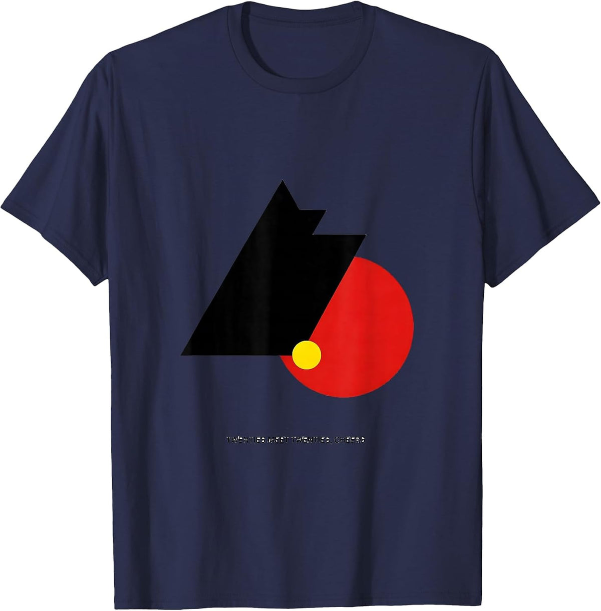 Men's Twenties Meet Twenties Cheers Roaring 20s Party New Years T-Shirt - Navy Blue