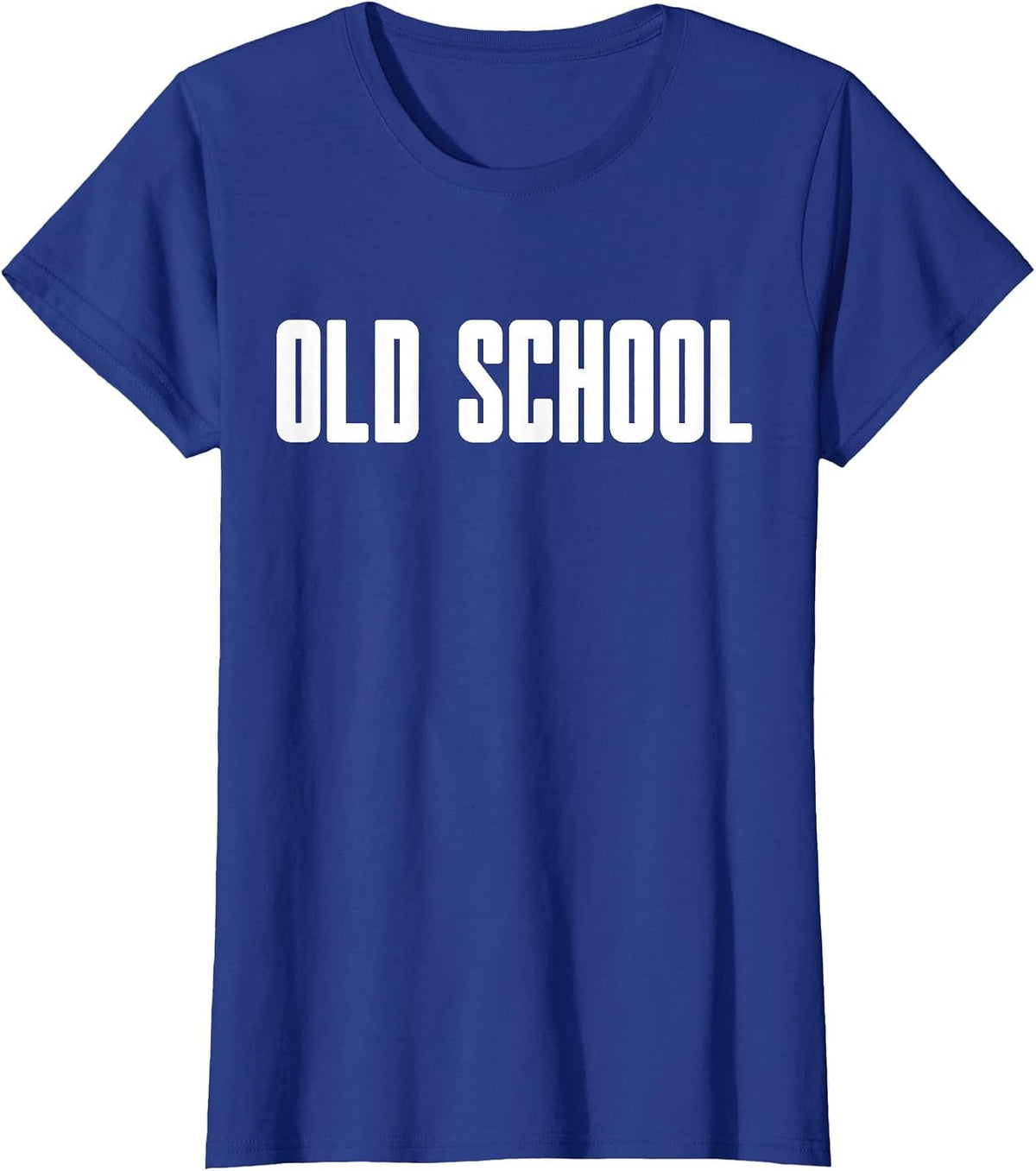Old School - Mens Womens Classical Trendy 70s 80s 90s Fun T-Shirt - Royal Blue