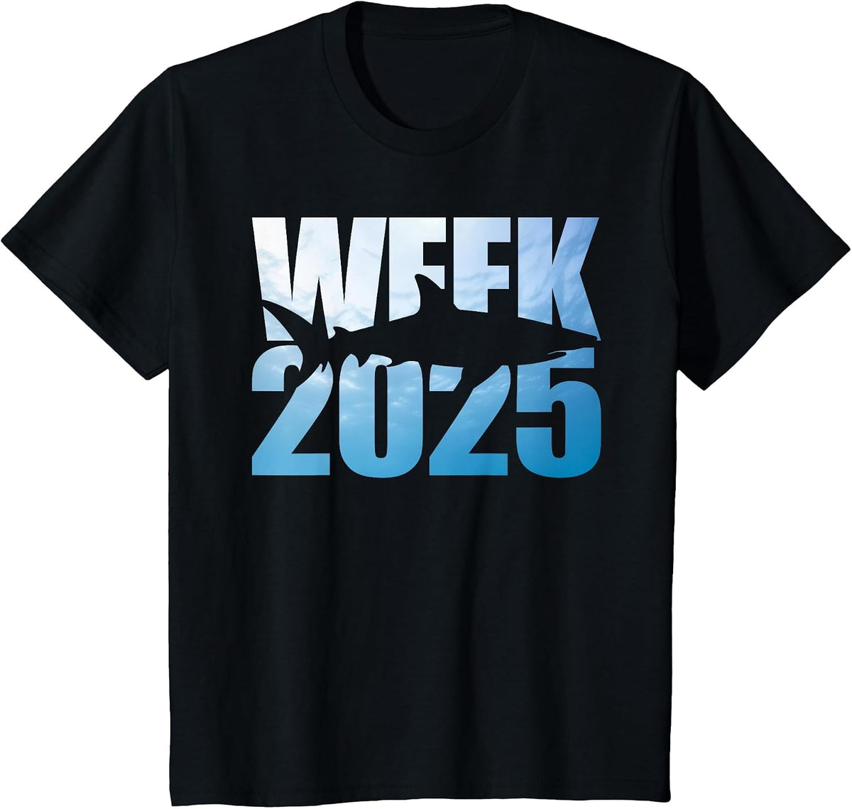 2025 Week Animal Sea Wildlife Shark Lover Awareness Matching T-Shirt - Black